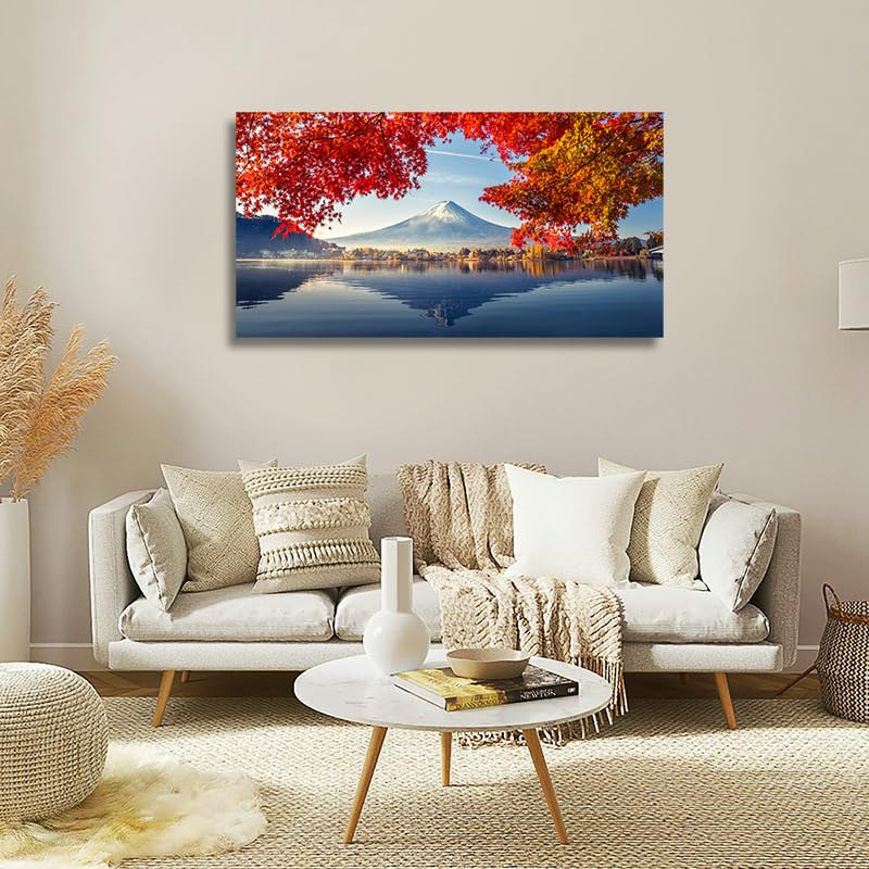 The Seven Colours Beautiful Canvas Landscape Painting Mountain in